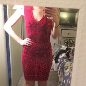 Red Bodycon Cocktail Dress